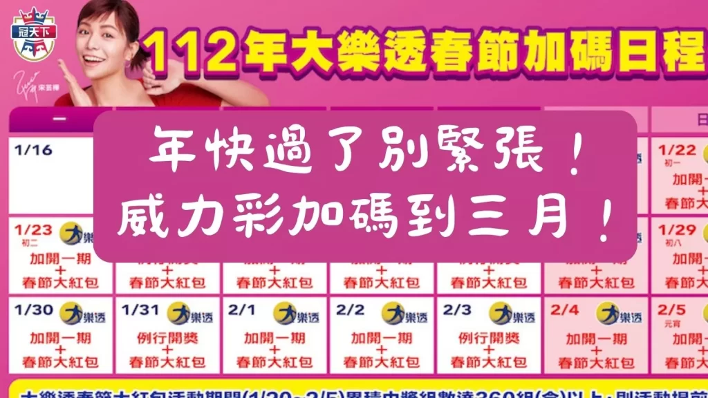 威力彩加碼