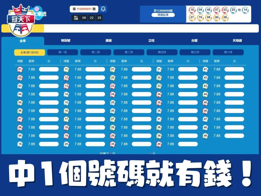 線上大樂透賠率 大樂透獎金 大樂透線上買