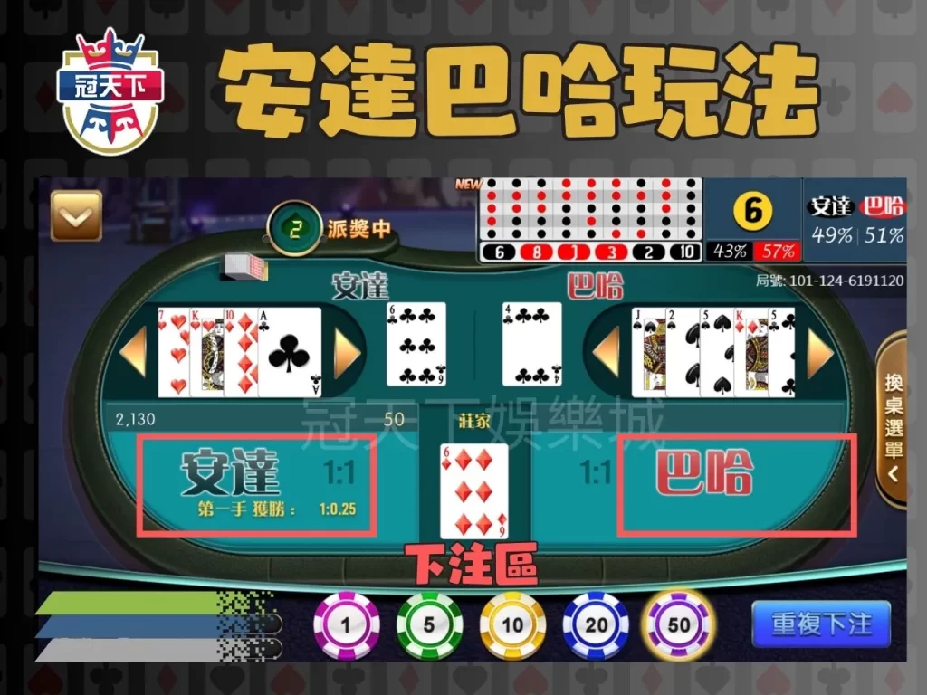 免傭安達巴哈 好路棋牌 安達巴哈怎麼玩
